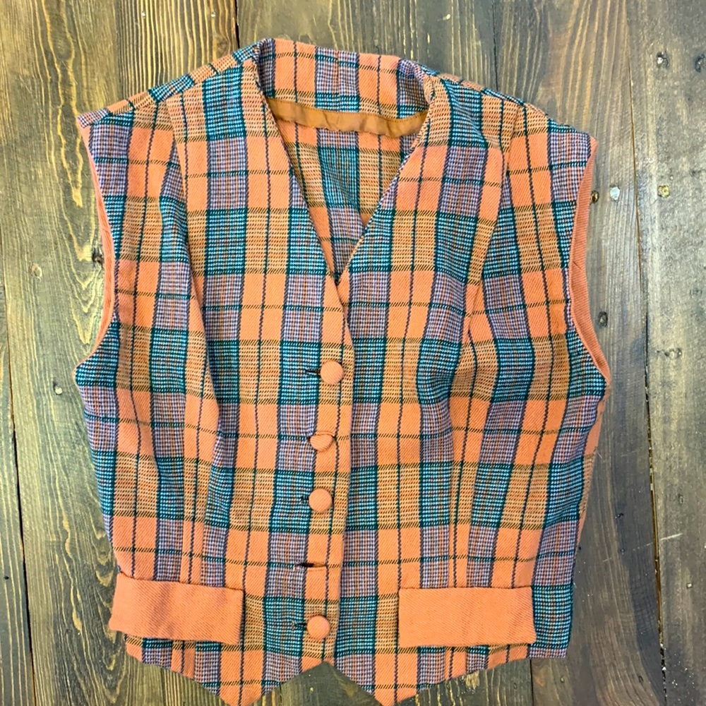 Handmade vest, button up vest